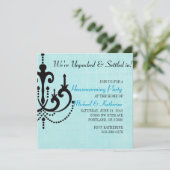 Uitnodiging van de handelaarster van de Housewarmi (Staand voorkant)