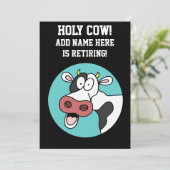 Uitnodiging van de Heilige Koeienpartij Cartoon (Staand voorkant)