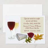 Uitnodiging van de herfst- en kaaspartij (Voorkant / Achterkant)