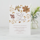 Uitnodiging van de herfst in Love Party (Staand voorkant)