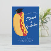 Uitnodiging van de Hete Dog GraduPartij (Staand voorkant)
