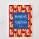 Uitnodiging van de Hete Dog GraduPartij (Achterkant)