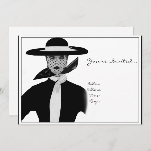  uitnodiging van de Hoge Maatschappij (Voorkant / Achterkant)