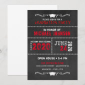 Uitnodiging van de hoogste scholenpartij Chalkboar (Voorkant / Achterkant)