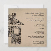 Uitnodiging van de House Home Housewarming Moving  (Achterkant)