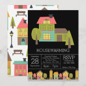 Uitnodiging van de House Warming Party (Voorkant / Achterkant)