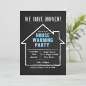 Uitnodiging van de House Warming Party (Staand voorkant)
