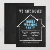 Uitnodiging van de House Warming Party (Voorkant / Achterkant)