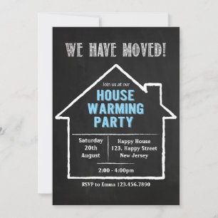 Uitnodiging van de House Warming Party