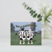 Uitnodiging van de Housewarming Party. (Staand voorkant)