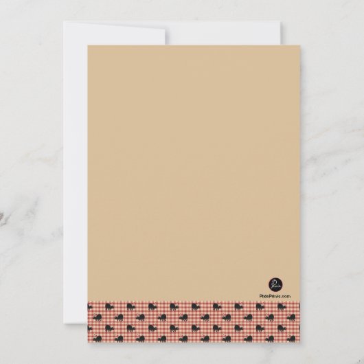 Uitnodiging van de Housewarming Party van BBQ (Achterkant)