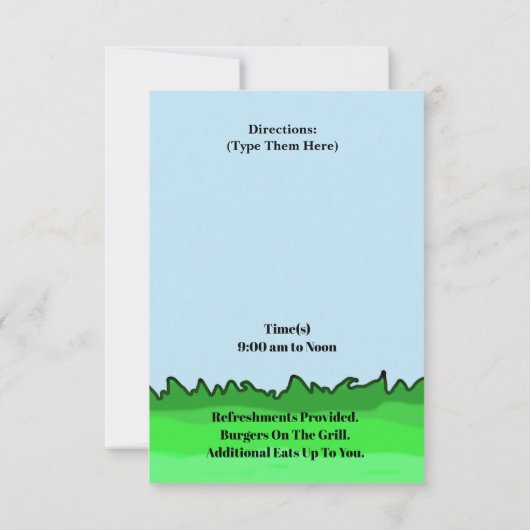 Uitnodiging van de Hunt van de Radio Fox (pas het (Achterkant)