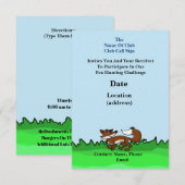 Uitnodiging van de Hunt van de Radio Fox (pas het  (Voorkant / Achterkant)