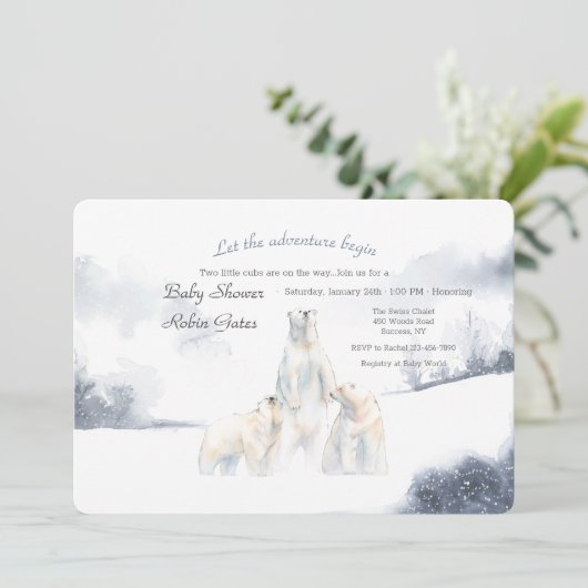 Uitnodiging van de ijsberen (Staand voorkant)