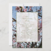 Uitnodiging van de Indische Peach Blossom Party (Voorkant)