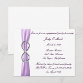 Uitnodiging van de Infinity Engagement Party van L (Voorkant / Achterkant)