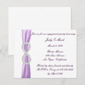 Uitnodiging van de Infinity Engagement Party van L (Voorkant / Achterkant)