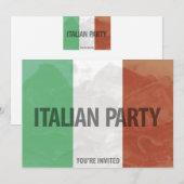 uitnodiging van de italiaanse partij (Voorkant / Achterkant)