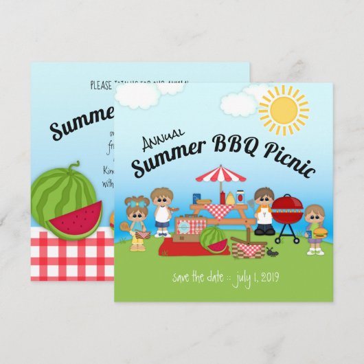 Uitnodiging van de jaarlijkse viering van de pickn (Voorkant / Achterkant)
