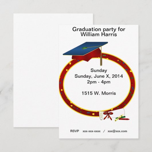 Uitnodiging van de Jonge Kinderacademie (Voorkant / Achterkant)