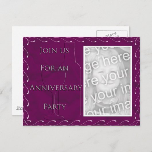 Uitnodiging van de Jubileum (Voorkant / Achterkant)