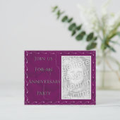 Uitnodiging van de Jubileum Briefkaart (Staand voorkant)