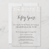 Uitnodiging van de Jubileum | Rustic Romantic (Voorkant)