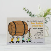 Uitnodiging van de Keg-partij (Staand voorkant)