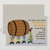 Uitnodiging van de Keg-partij (Voorkant / Achterkant)