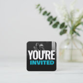 Uitnodiging van de kerk Oproepkaart Sjabloon (Staand voorkant)