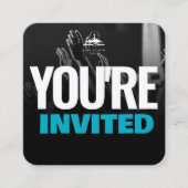 Uitnodiging van de kerk Oproepkaart Sjabloon (Voorkant)