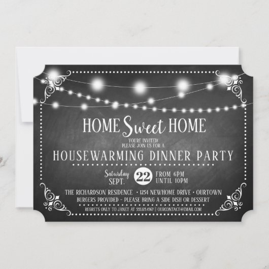 Uitnodiging van de Kern van het Huis van Chalkboar (Voorkant)