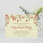 Uitnodiging van de Kerst van de Uitwisseling Ornam (Staand voorkant)