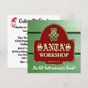 Uitnodiging van de Kerstman Workshop