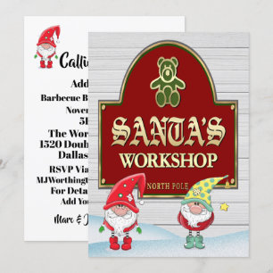 Uitnodiging van de Kerstman Workshop