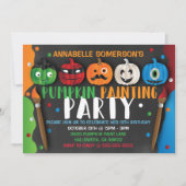 Uitnodiging van de Kinder pompoenpartij Halloween (Voorkant)