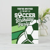  uitnodiging van de Kinder voetbalpartij (Staand voorkant)