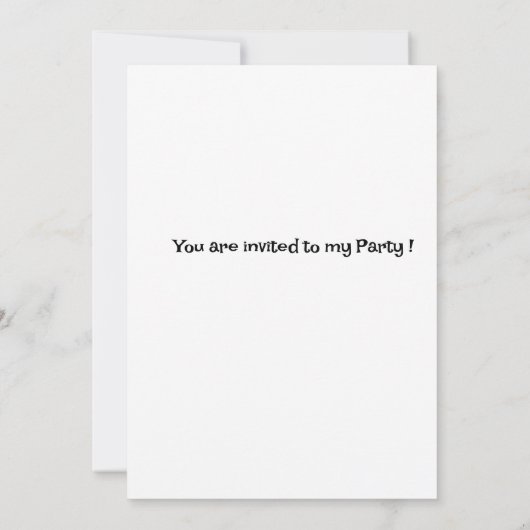 Uitnodiging van de kinderpartij (Achterkant)