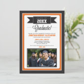 Uitnodiging van de Klassieke Graduation Partij (or (Staand voorkant)
