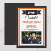 Uitnodiging van de Klassieke Graduation Partij (or (Voorkant / Achterkant)