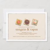 Uitnodiging van de kleine bites Trio Sangria & Tap (Voorkant)