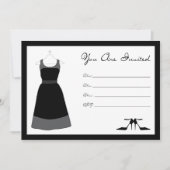 Uitnodiging van de kleine Black Dress Party (Voorkant)