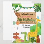 Uitnodiging van de kleurrijke Groene Dag (Voorkant / Achterkant)