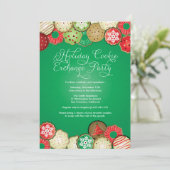 Uitnodiging van de Koekjespartij van de feestdag (Staand voorkant)