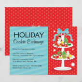 Uitnodiging van de Koekjespartij van de feestdag (Voorkant / Achterkant)