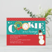 Uitnodiging van de Koekjespartij van de feestdag (Staand voorkant)