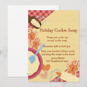 Uitnodiging van de Koekjesuitwisseling van de fees (Voorkant / Achterkant)