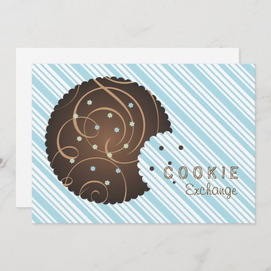 Uitnodiging van de Koekjesuitwisseling van de fees (Voorkant / Achterkant)