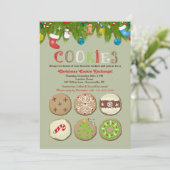Uitnodiging van de Koekjesuitwisseling van de fees (Staand voorkant)