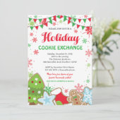 Uitnodiging van de Koekjesuitwisseling van de fees (Staand voorkant)